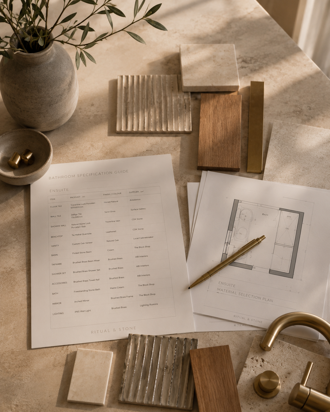 Luxury material selection